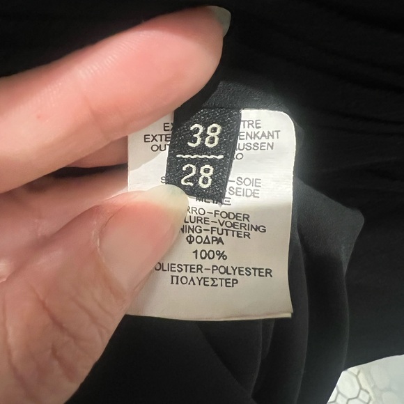 Massimo Dutti Women 100% Silk Black Evening Dress — Size EU 38 / US 6 - Picture 8 of 8